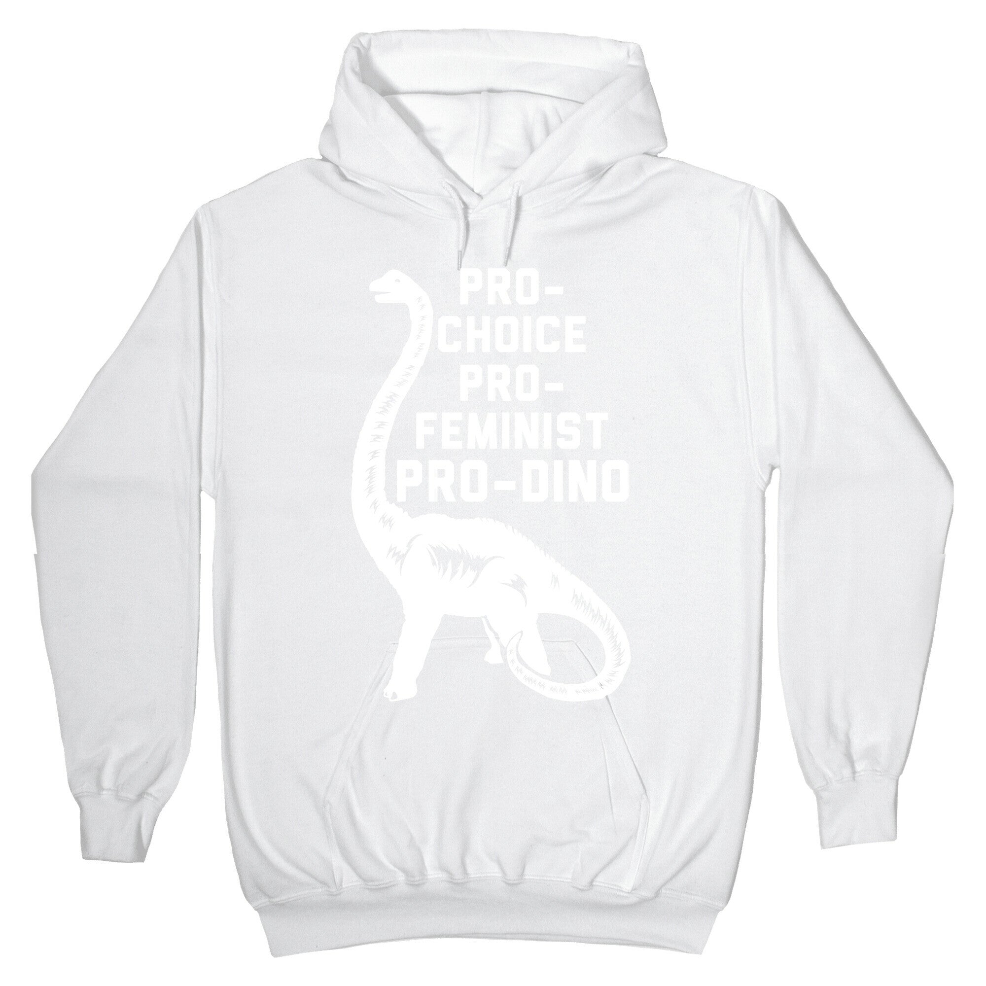 Pro-Choice Pro-Feminist Pro-Dino Hoodie